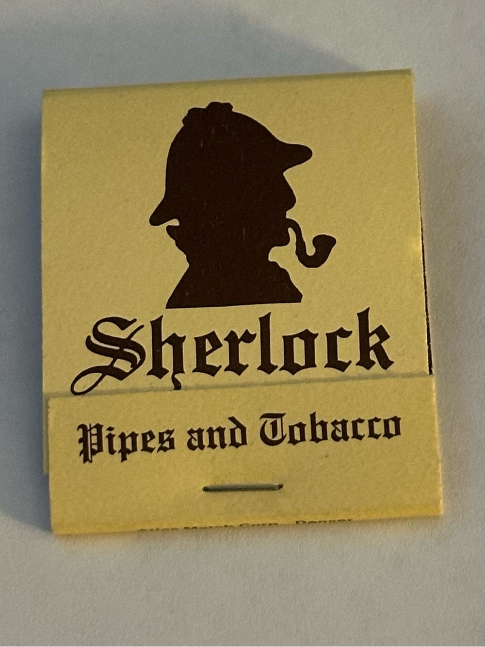 Vintage Matchbook Sherlock Pipes Tobacco Chapel Hills Bluffs Colorado Springs CO
